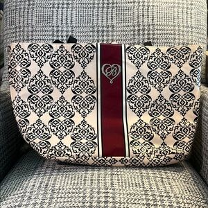 Brighton Black and Red Elegant Tote Bag